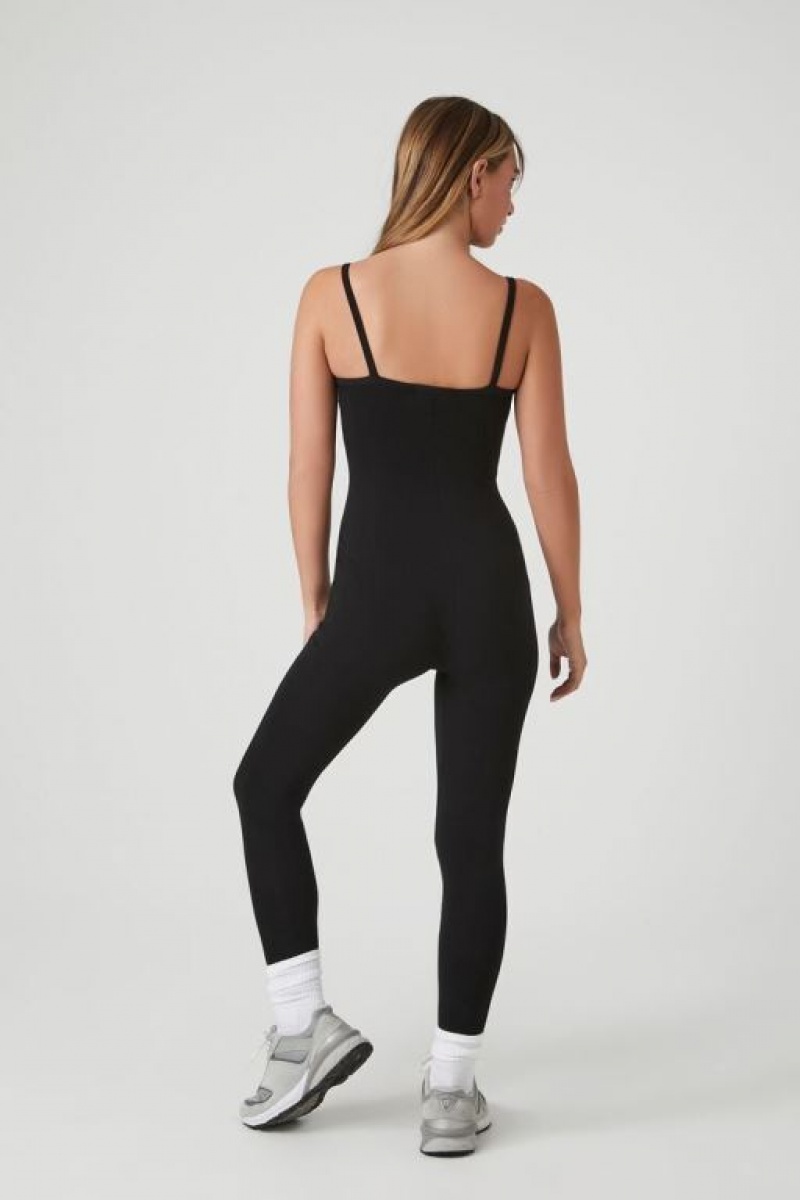 Jumpsuits Forever 21 Jersey Knit Cami Jumpsuit Mujer Negras | 6HPm0qVfLjb