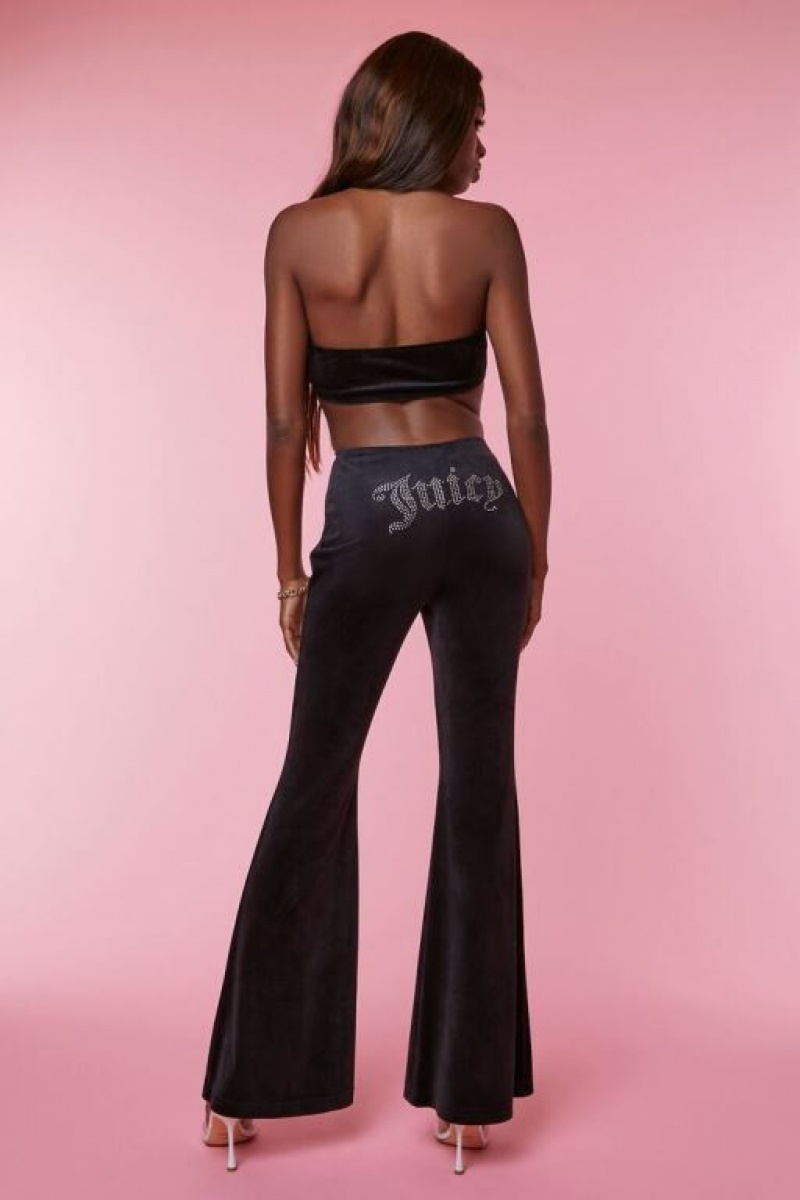 Jumpsuits Forever 21 Juicy Couture Rhinestone Jumpsuit Mujer Negras | 5jcu1K443S3