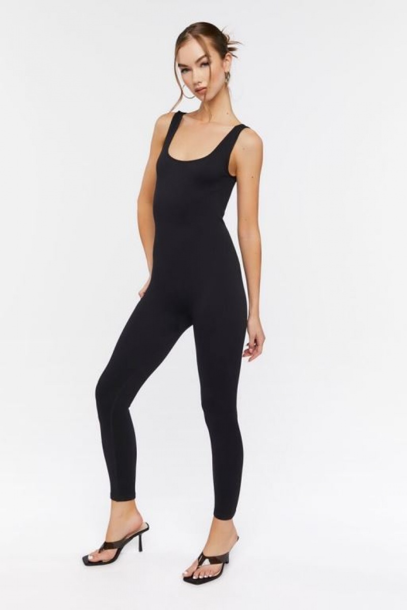 Jumpsuits Forever 21 Seamless Tank Jumpsuit Mujer Negras | 3CkIkJaRSk4