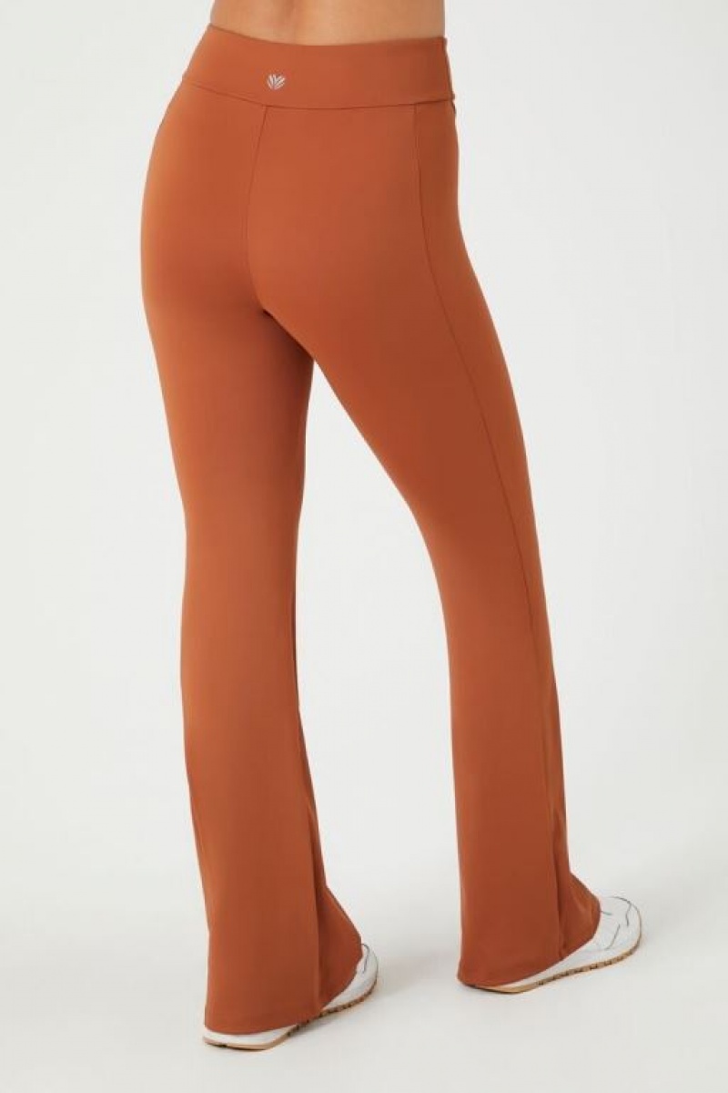 Leggins Forever 21 Active Flare Leg Mujer Marrones | QqH2TjwdIG3