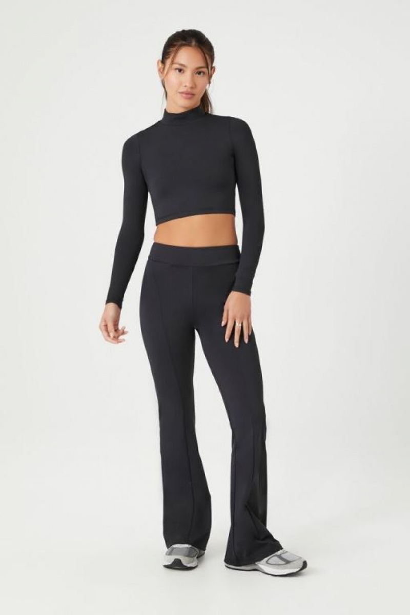 Leggins Forever 21 Active Flare Leg Mujer Negras | yDI4bWbxdGS