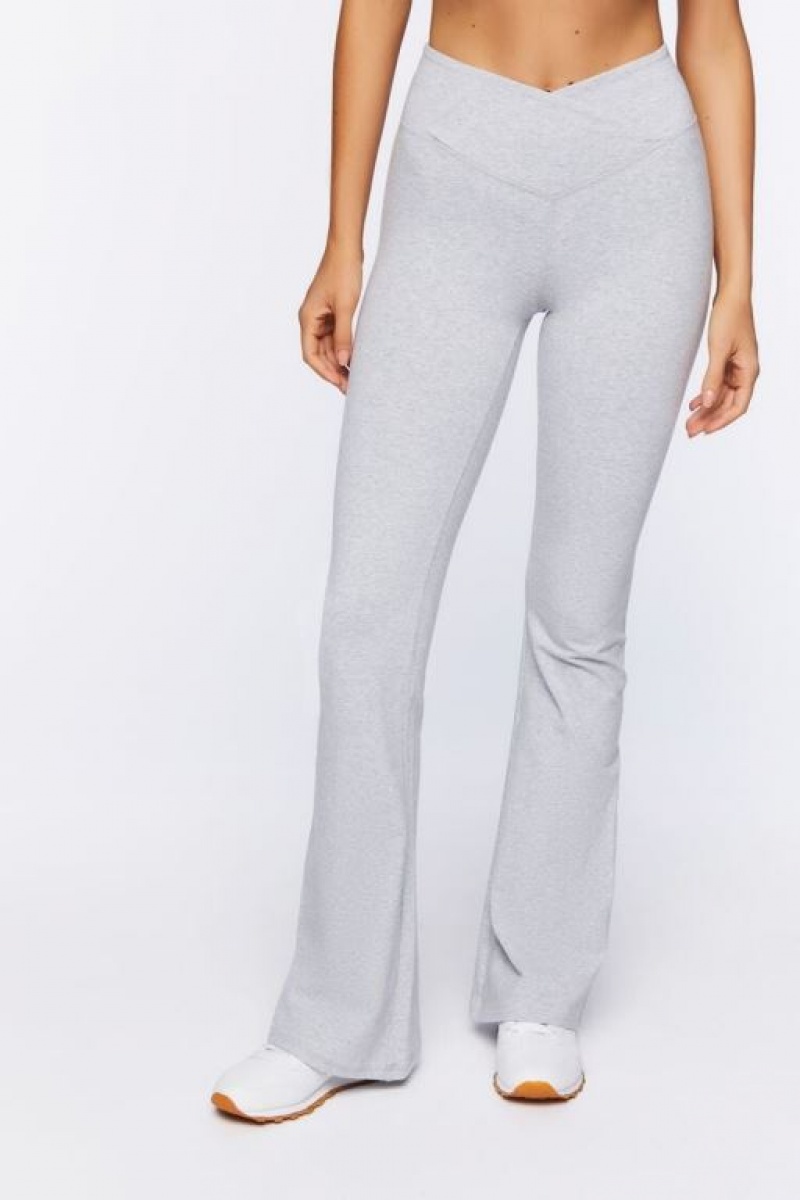 Leggins Forever 21 Active Heathered Flare Mujer Gris | 2zCOaTZgu9K