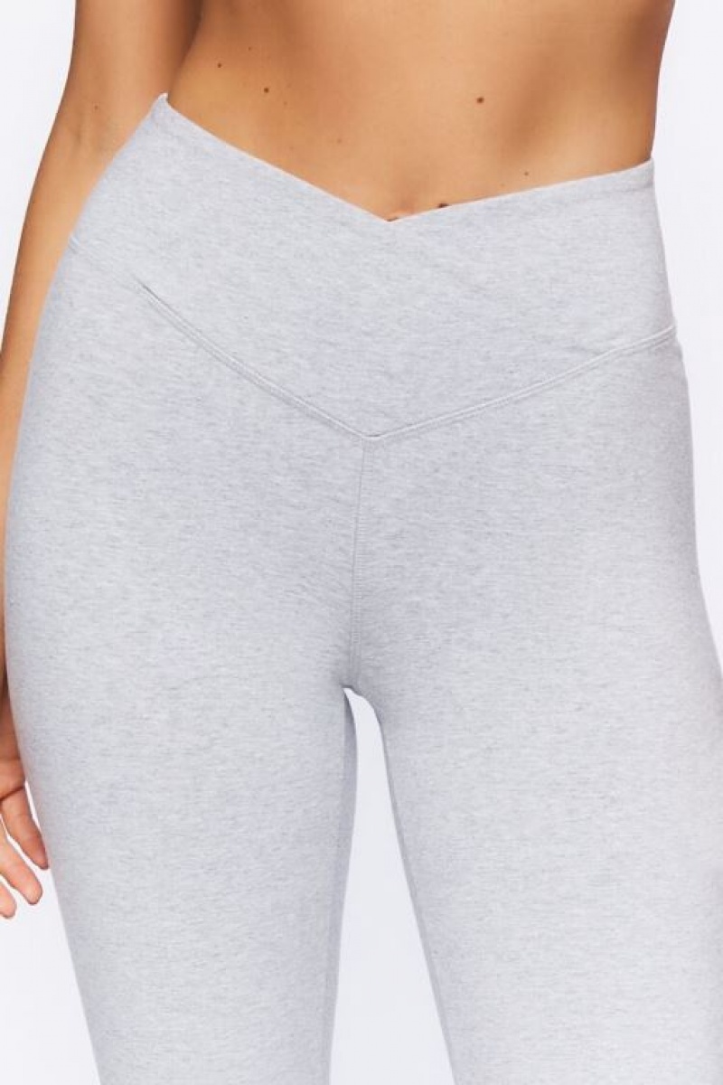 Leggins Forever 21 Active Heathered Flare Mujer Gris | 2zCOaTZgu9K