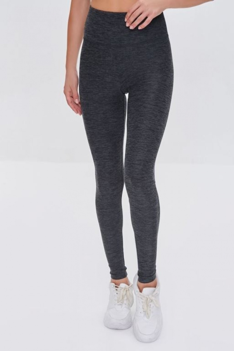 Leggins Forever 21 Active Heathered Mujer Negras | HHdoliCgYNj