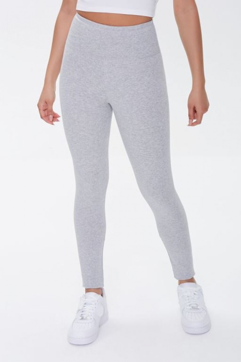 Leggins Forever 21 Active Heathered Mujer Gris | 10KPHBUE11y