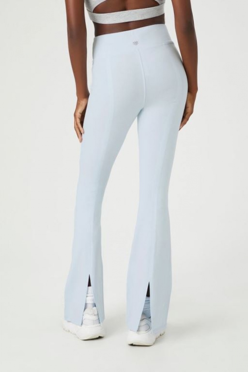 Leggins Forever 21 Active High Rise Flare Mujer Azules Claro | 6lGIBAfvlLS