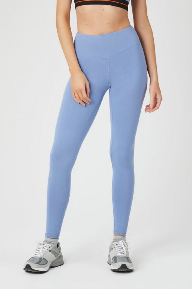 Leggins Forever 21 Active High Rise Mujer Dress Blues | Fnyc2GctBZP