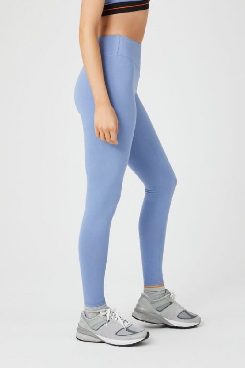 Leggins Forever 21 Active High Rise Mujer Dress Blues | Fnyc2GctBZP