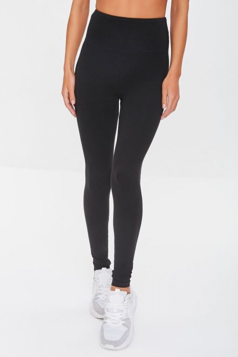 Leggins Forever 21 Active High Rise Mujer Negras | XzpCFLrJHxS