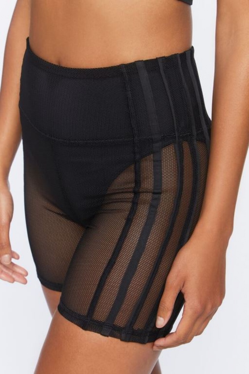 Leggins Forever 21 Active Mesh Biker Mujer Negras | cFJgOUkHMfD