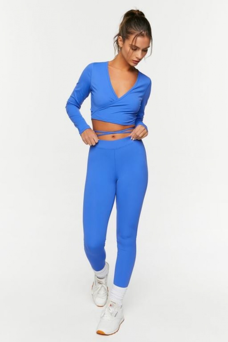 Leggins Forever 21 Active Mid Rise Mujer Azules | hoQPvziMR2h