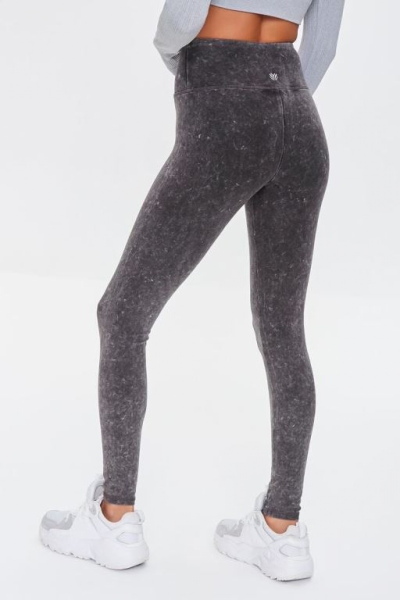 Leggins Forever 21 Active Mineral Wash Mujer Gris | 61Bh9cyahmr