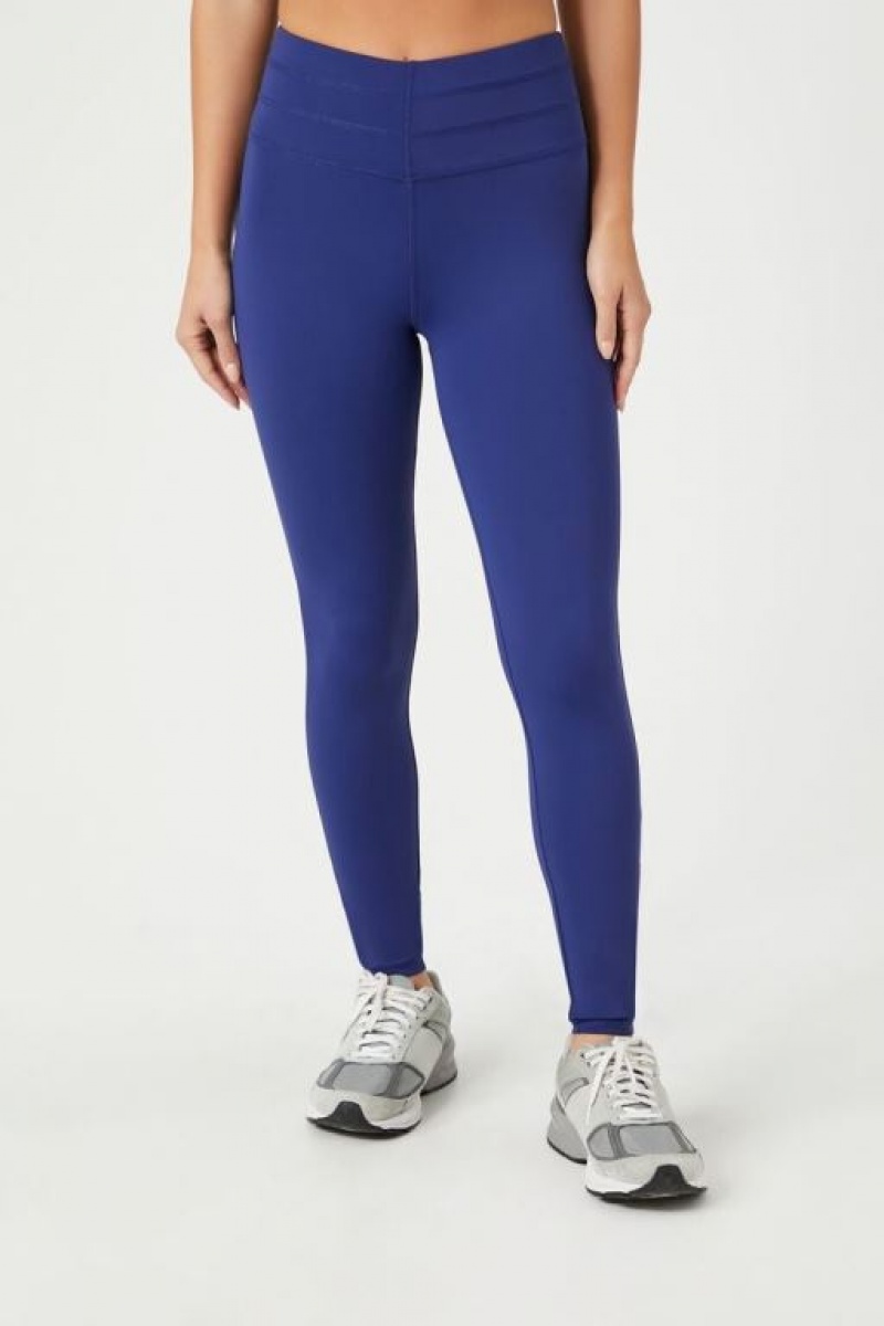 Leggins Forever 21 Active Seamed High Rise Mujer Azul Marino | 3A2VZgHTV3q