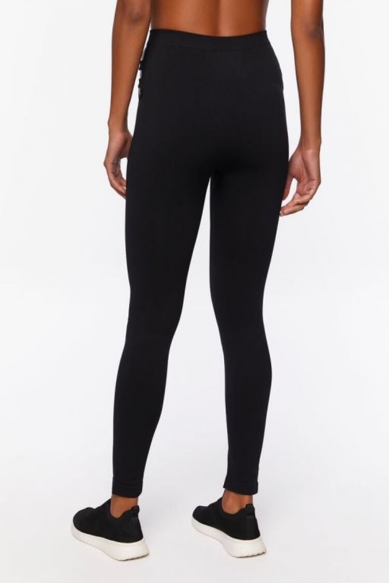 Leggins Forever 21 Active Seamless Cutout Mujer Negras | CxvlXLLZIwy