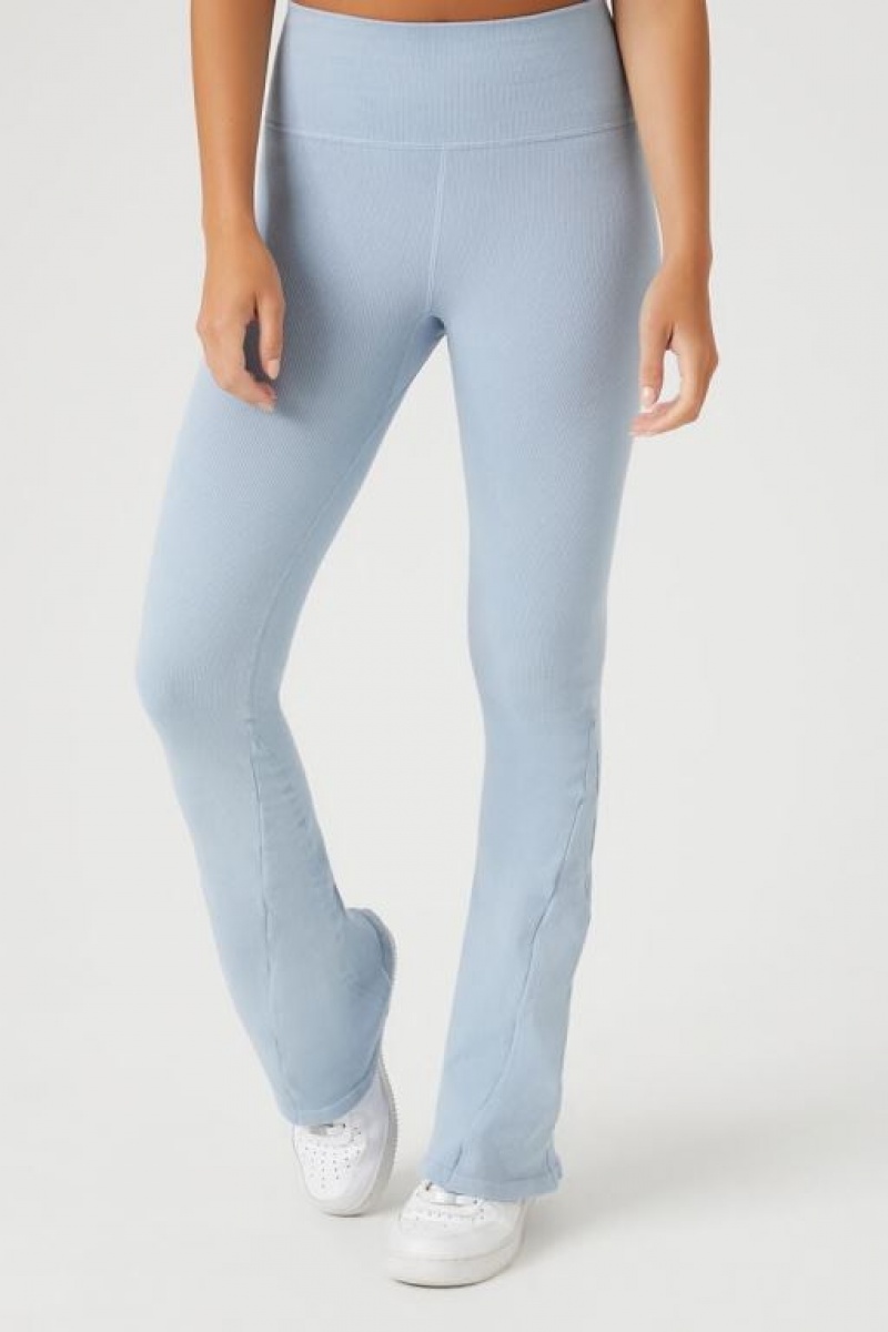 Leggins Forever 21 Active Seamless Flare Mujer Azules | Kz3BEVCNTnD