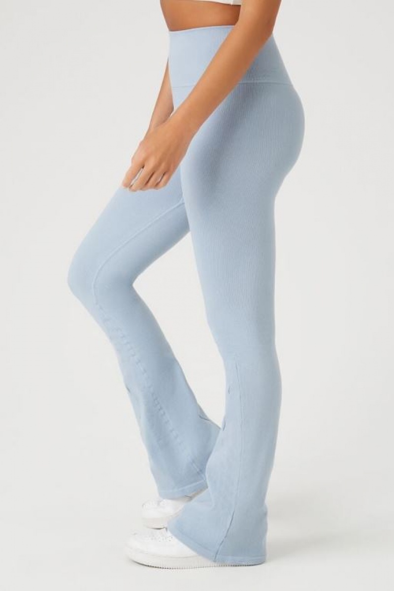 Leggins Forever 21 Active Seamless Flare Mujer Azules | Kz3BEVCNTnD