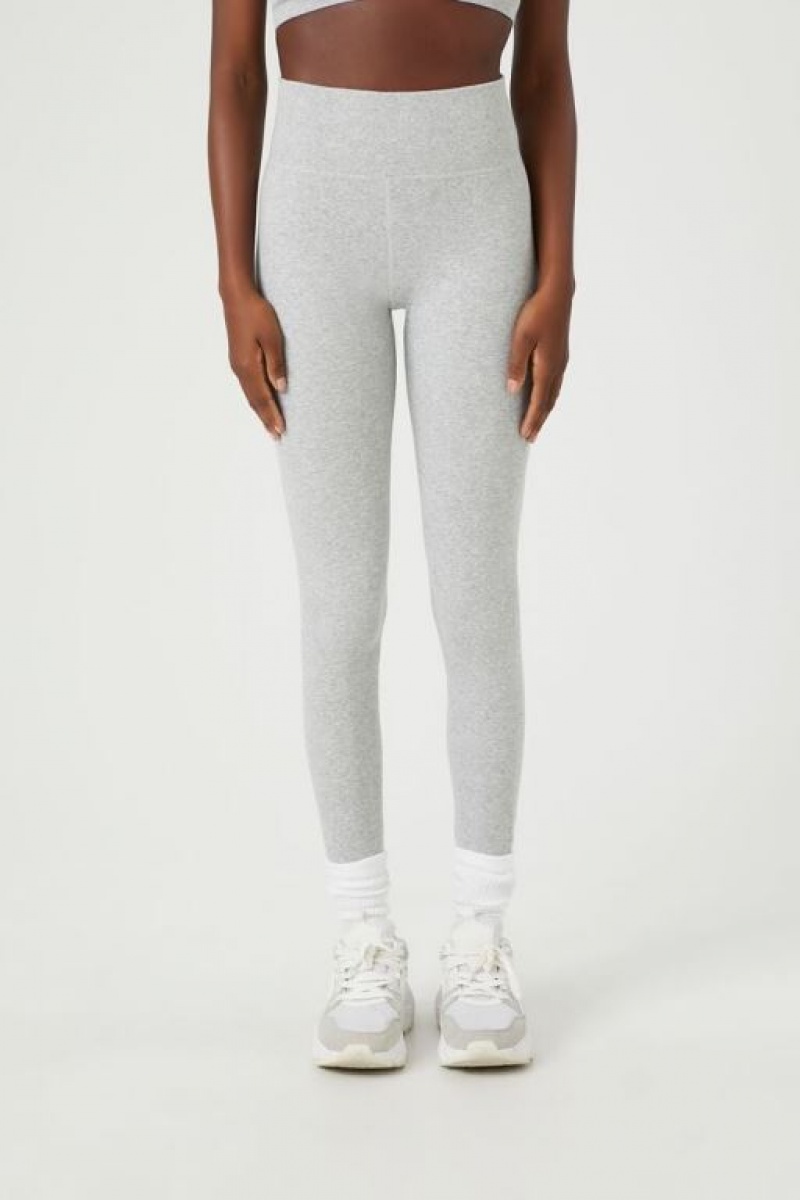 Leggins Forever 21 Active Seamless Heathered Mujer Gris | xrSJwwehuwK