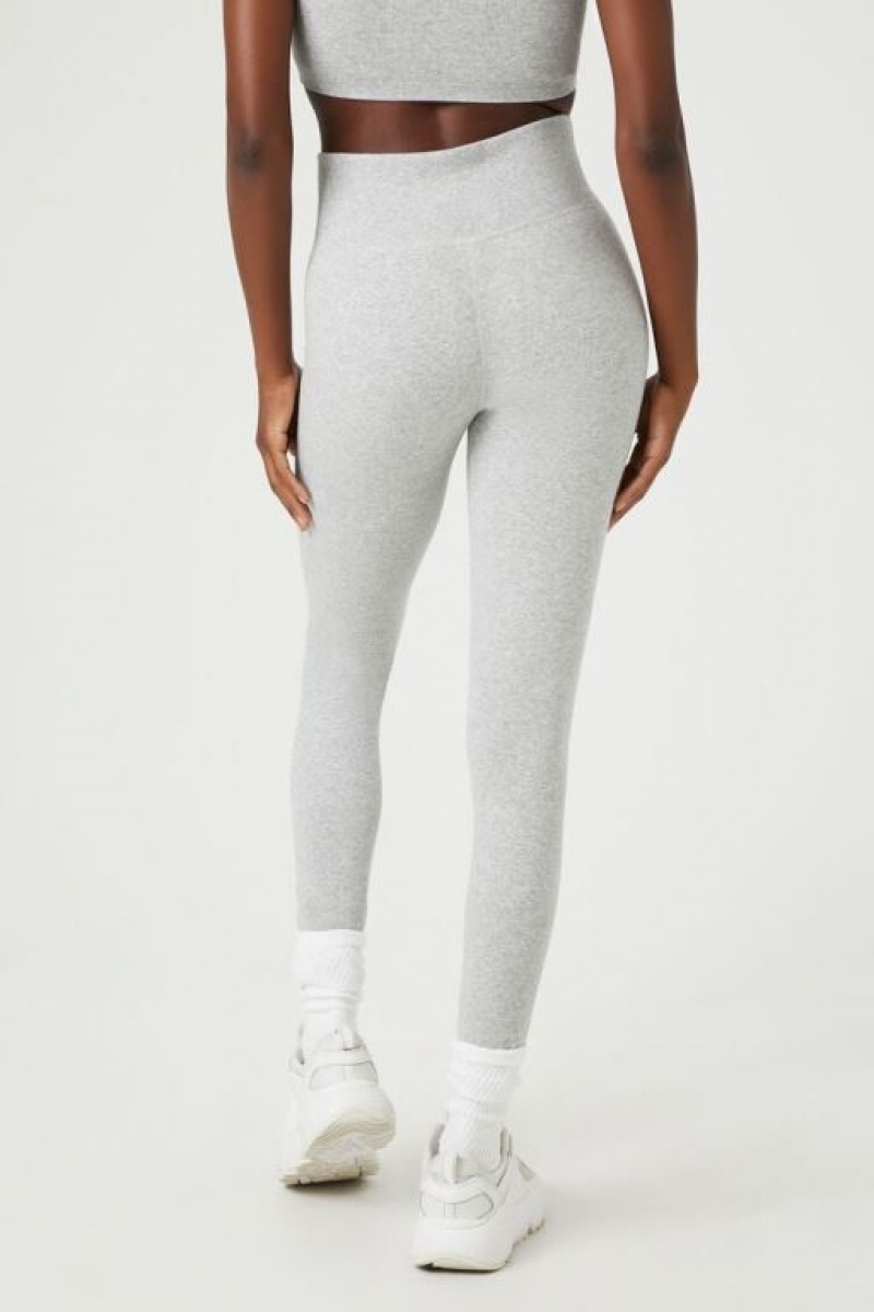 Leggins Forever 21 Active Seamless Heathered Mujer Gris | xrSJwwehuwK