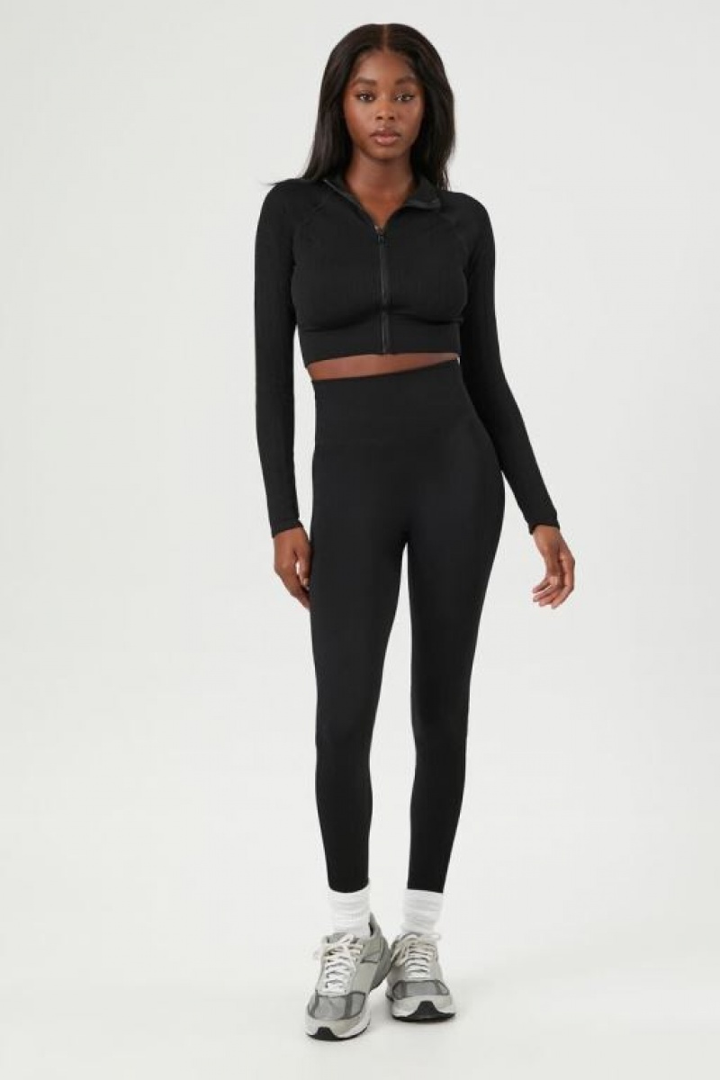 Leggins Forever 21 Active Seamless High Rise Mujer Negras | nQk576bL2kb