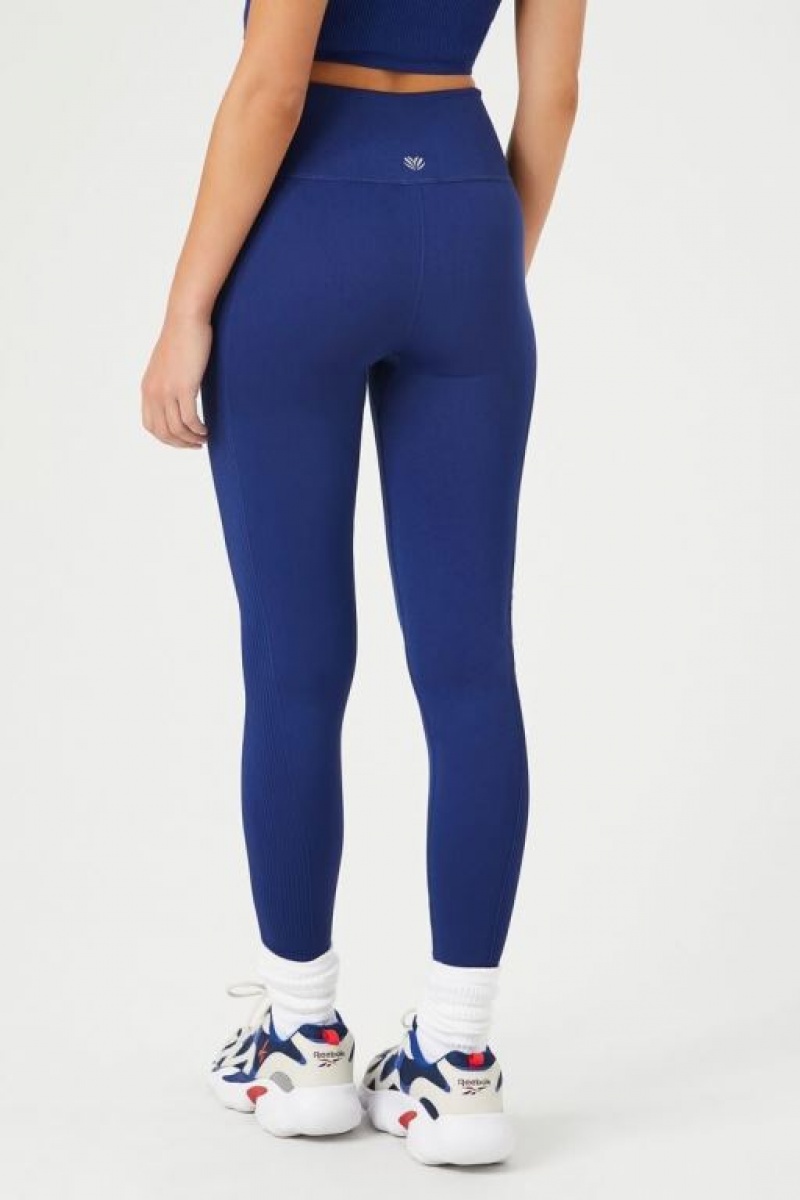 Leggins Forever 21 Active Seamless High Rise Mujer Azul Marino | S7NzEdIGvj5