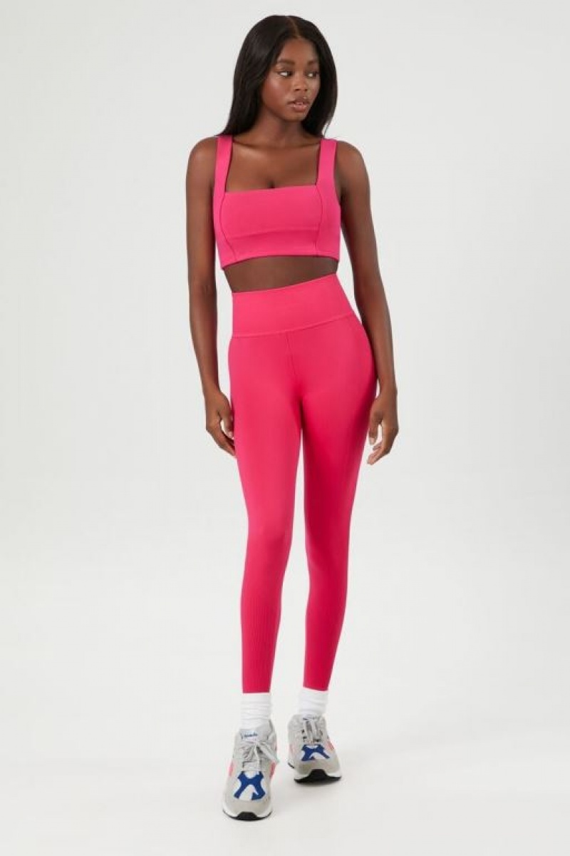 Leggins Forever 21 Active Seamless High Rise Mujer Hibiscus | xgfNqPJsbbc