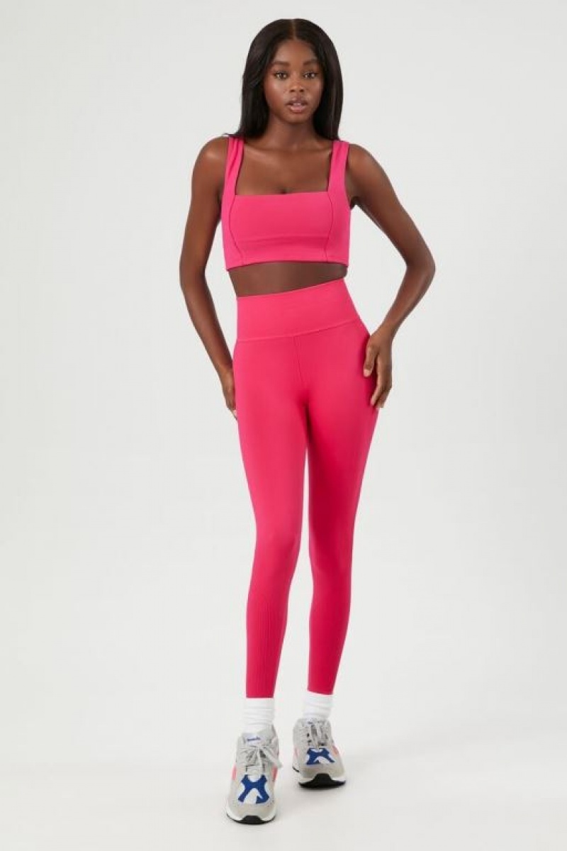 Leggins Forever 21 Active Seamless High Rise Mujer Hibiscus | xgfNqPJsbbc