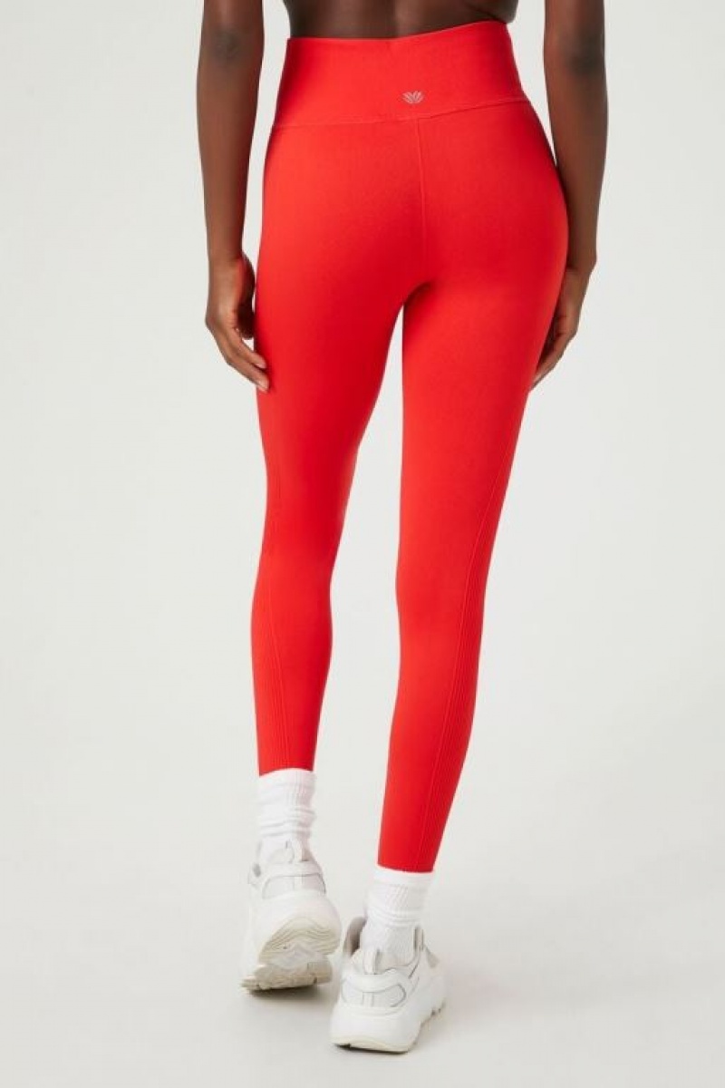 Leggins Forever 21 Active Seamless High Rise Mujer Rojas | jUAqQuBfHWs