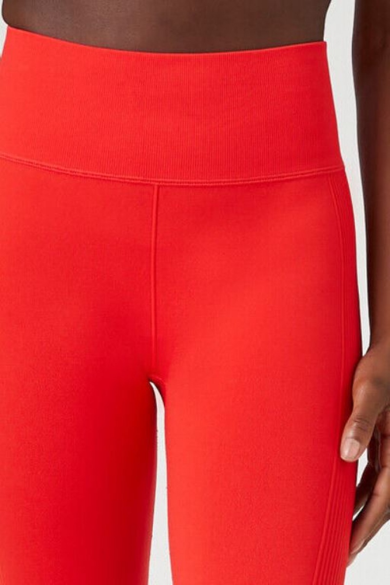 Leggins Forever 21 Active Seamless High Rise Mujer Rojas | jUAqQuBfHWs