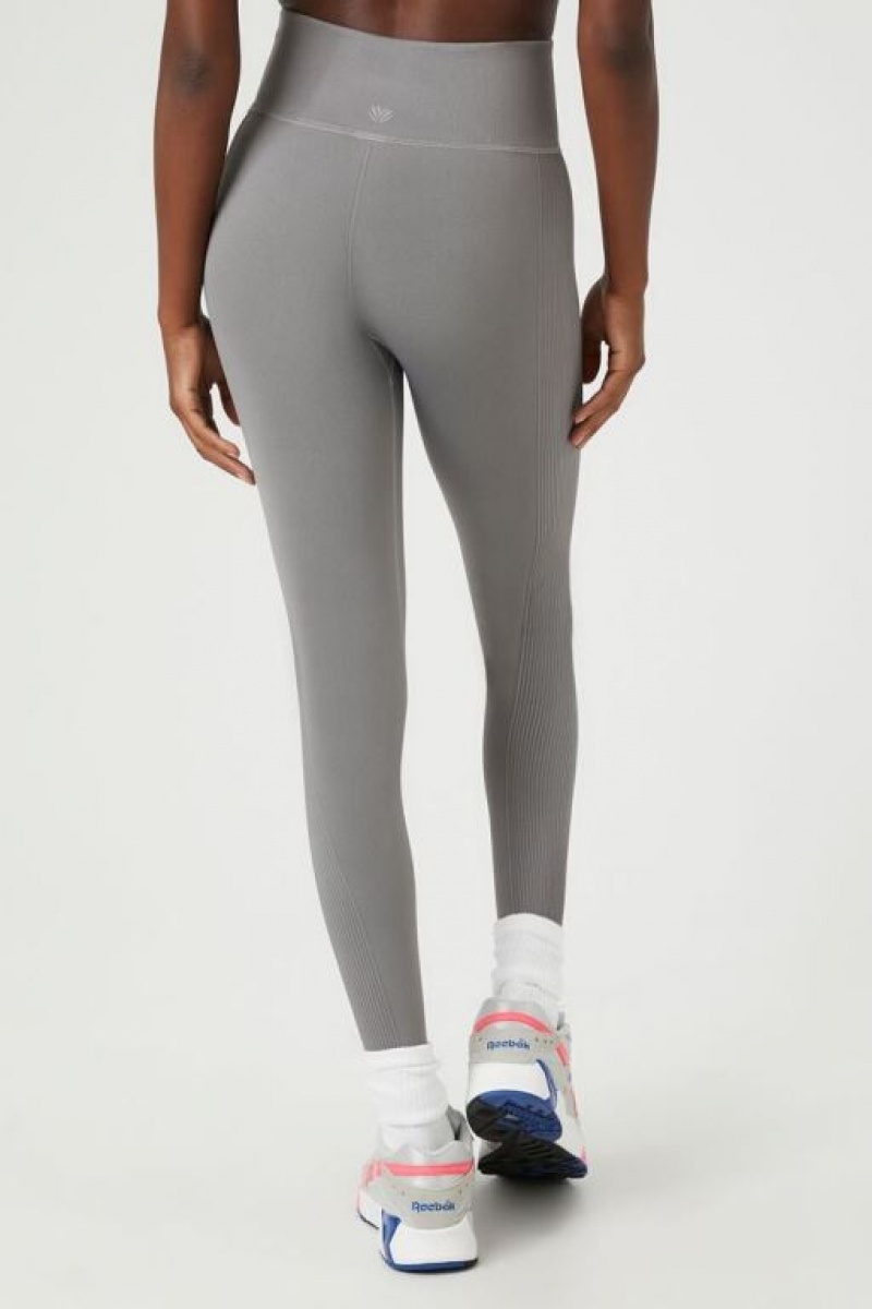 Leggins Forever 21 Active Seamless High Rise Mujer Gris Oscuro | Eb7zkquRBs6