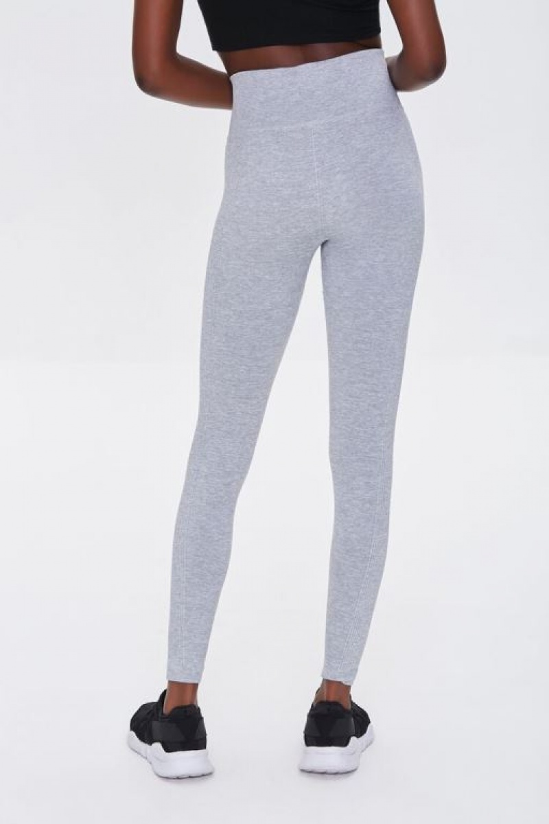 Leggins Forever 21 Active Seamless High Rise Mujer Gris | qE1YCEnkKOu