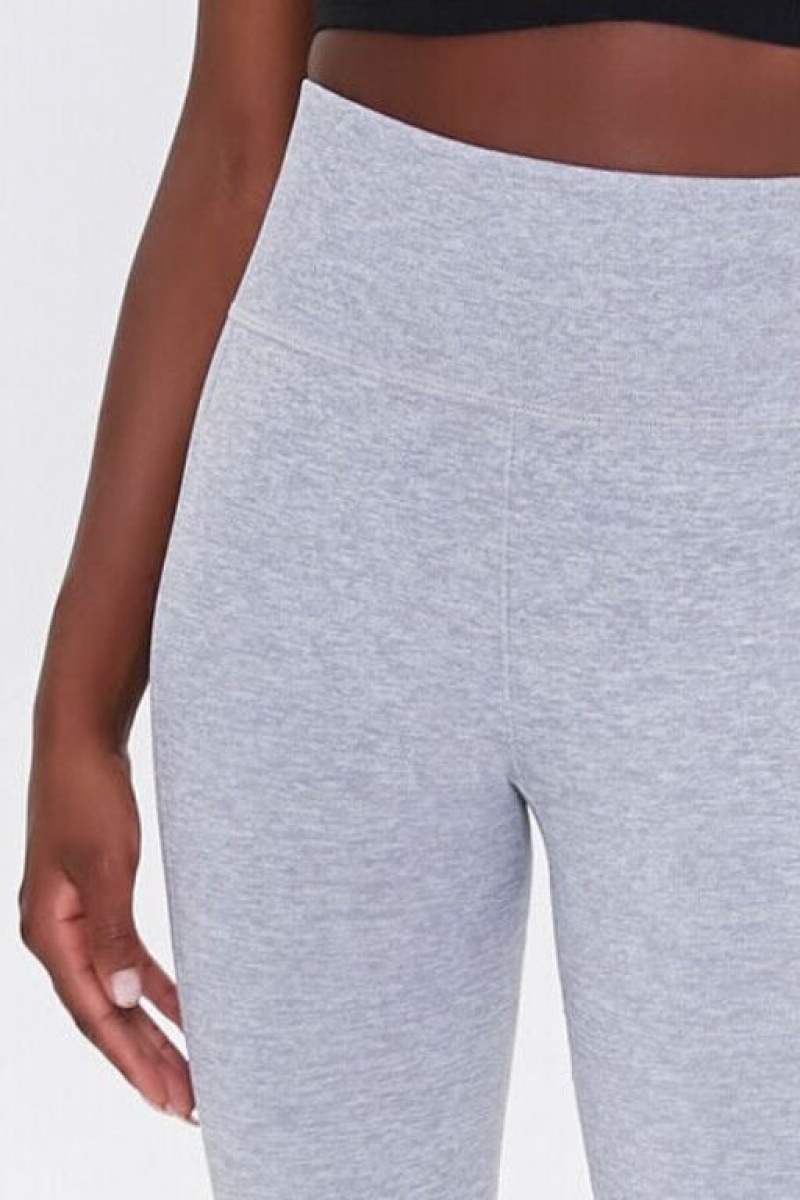 Leggins Forever 21 Active Seamless High Rise Mujer Gris | qE1YCEnkKOu