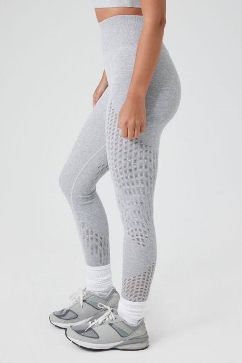 Leggins Forever 21 Active Seamless Sculpt Mujer Gris | 8WVy0zigAHe