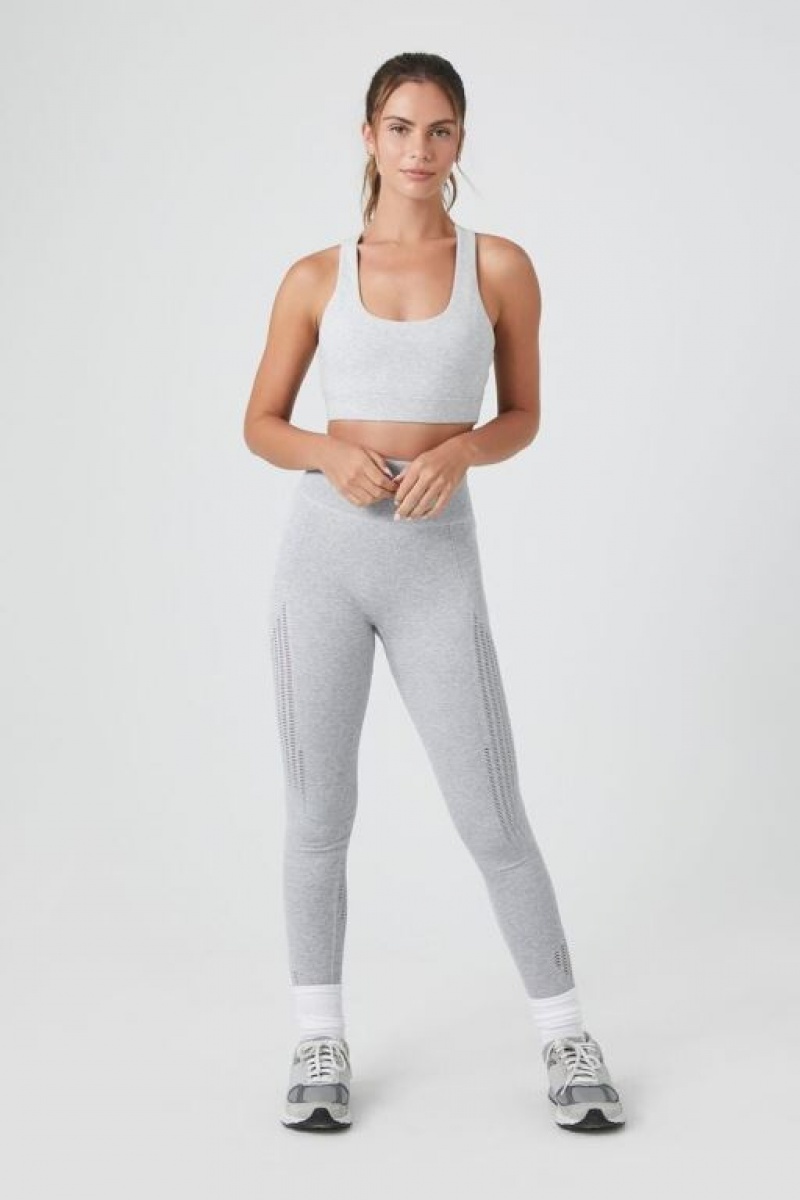 Leggins Forever 21 Active Seamless Sculpt Mujer Gris | 8WVy0zigAHe