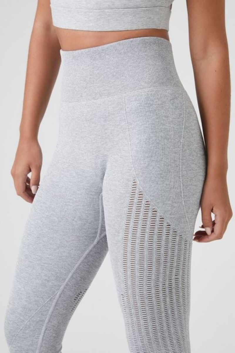 Leggins Forever 21 Active Seamless Sculpt Mujer Gris | 8WVy0zigAHe