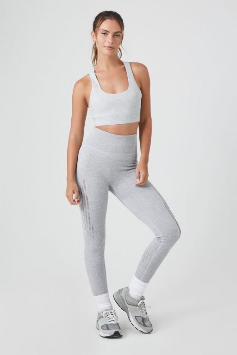 Leggins Forever 21 Active Seamless Sculpt Mujer Gris | 8WVy0zigAHe