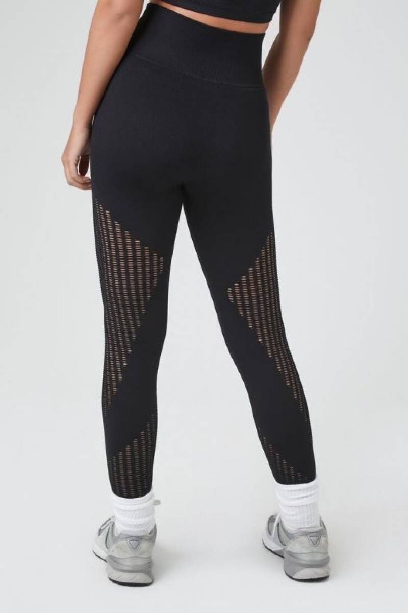 Leggins Forever 21 Active Seamless Sculpt Mujer Negras | O2HjzID0mP2