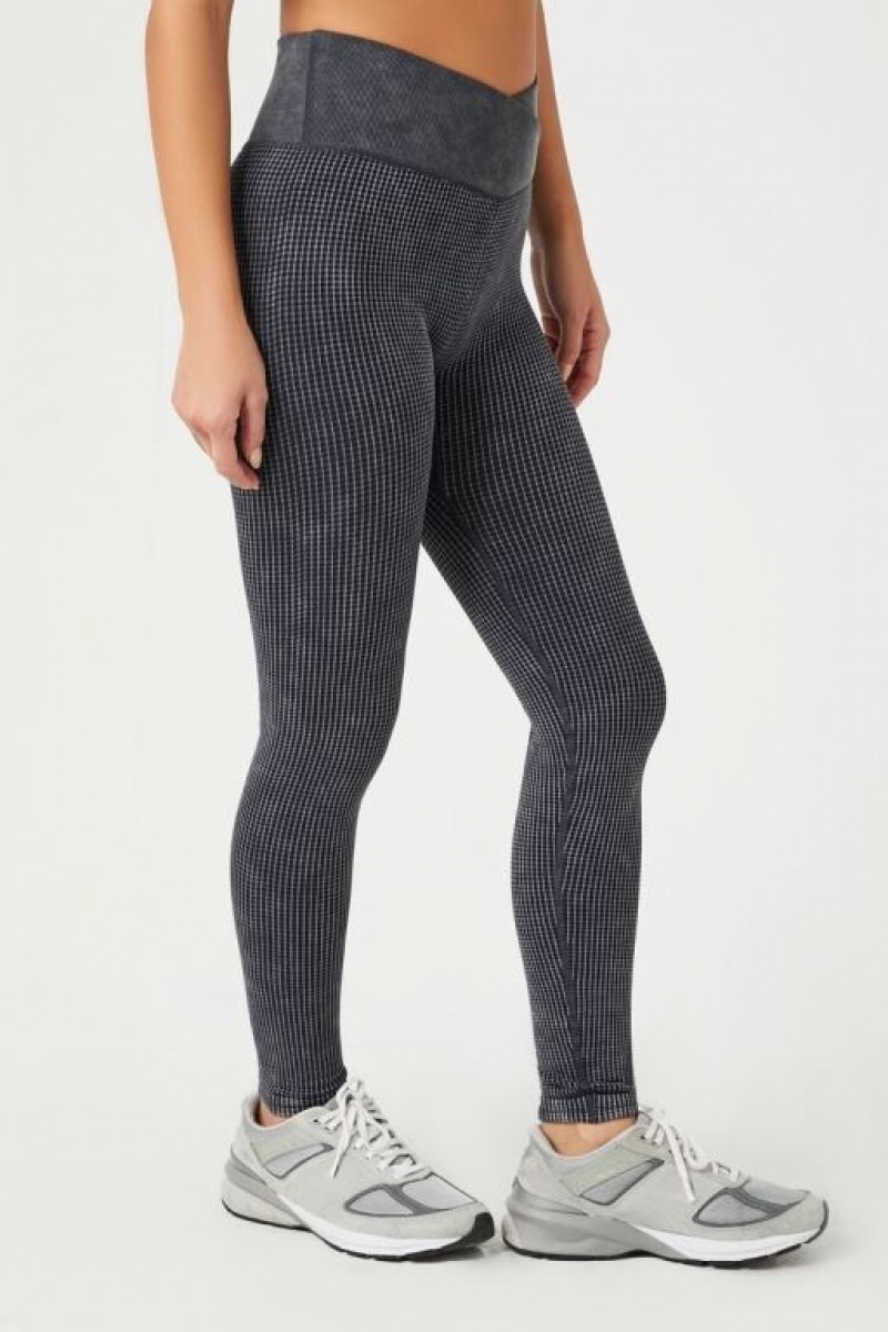 Leggins Forever 21 Active Seamless Surplice Mujer Negras | XqNFTbyyP8A