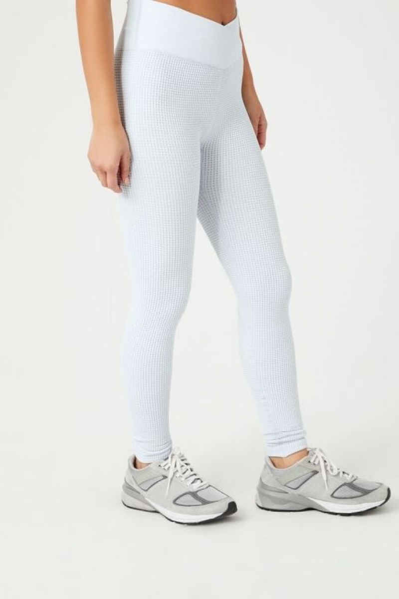 Leggins Forever 21 Active Seamless Surplice Mujer Azules Claro | qAzCRVhyVjx