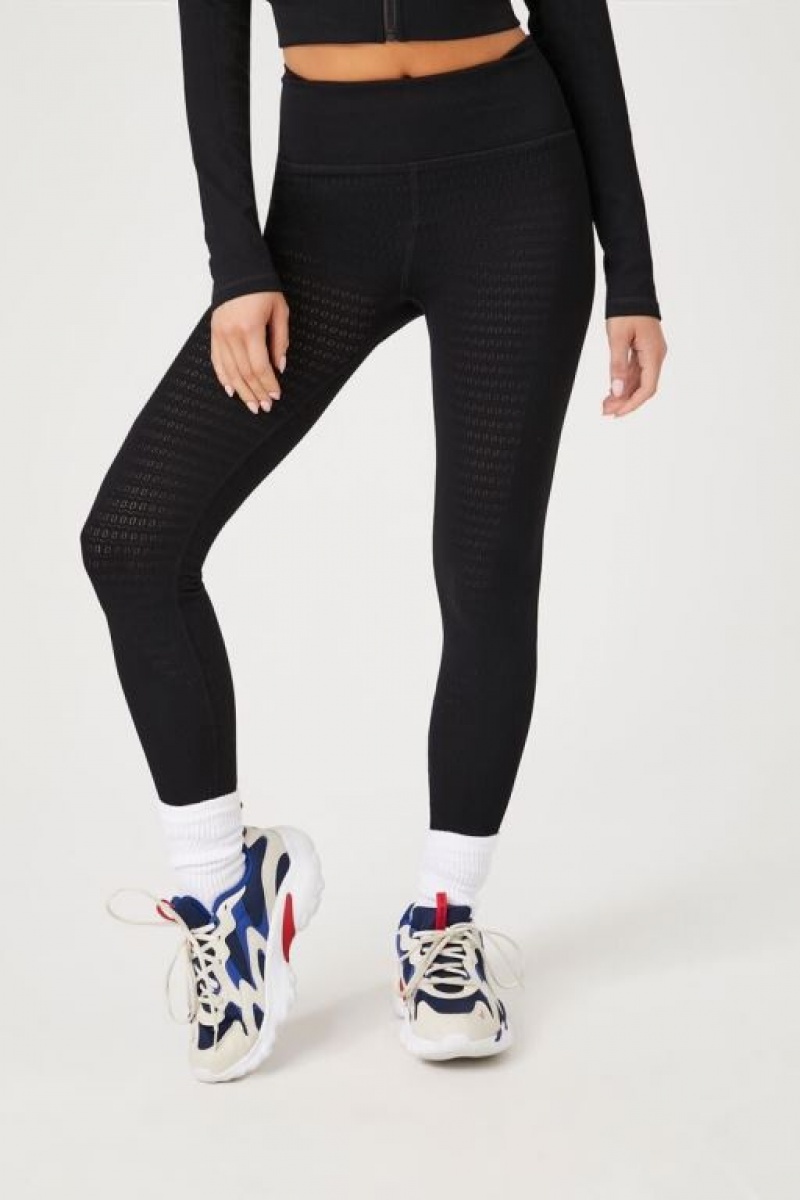 Leggins Forever 21 Active Seamless Textured Mujer Negras | LfOXXehVLdO