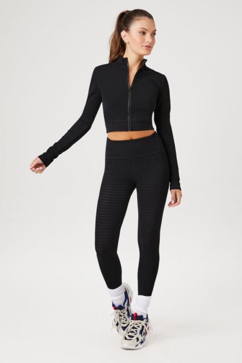 Leggins Forever 21 Active Seamless Textured Mujer Negras | LfOXXehVLdO