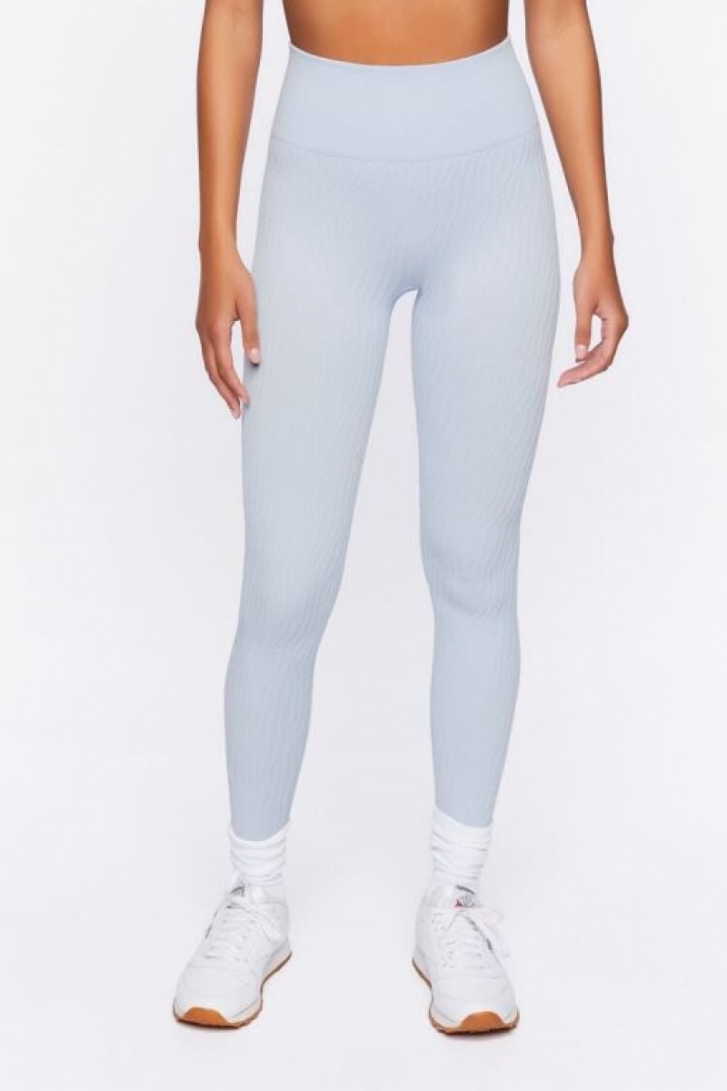 Leggins Forever 21 Active Seamless Textured Mujer Crystal | SX4PhUPkOCh