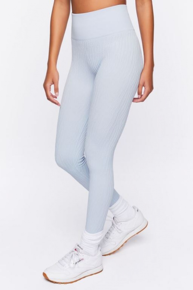 Leggins Forever 21 Active Seamless Textured Mujer Crystal | SX4PhUPkOCh