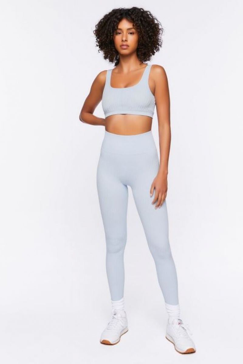 Leggins Forever 21 Active Seamless Textured Mujer Crystal | SX4PhUPkOCh