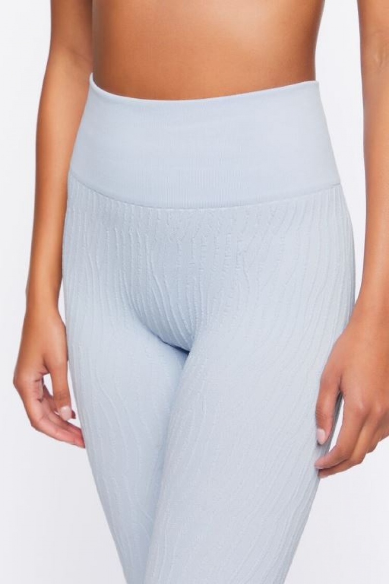 Leggins Forever 21 Active Seamless Textured Mujer Crystal | SX4PhUPkOCh