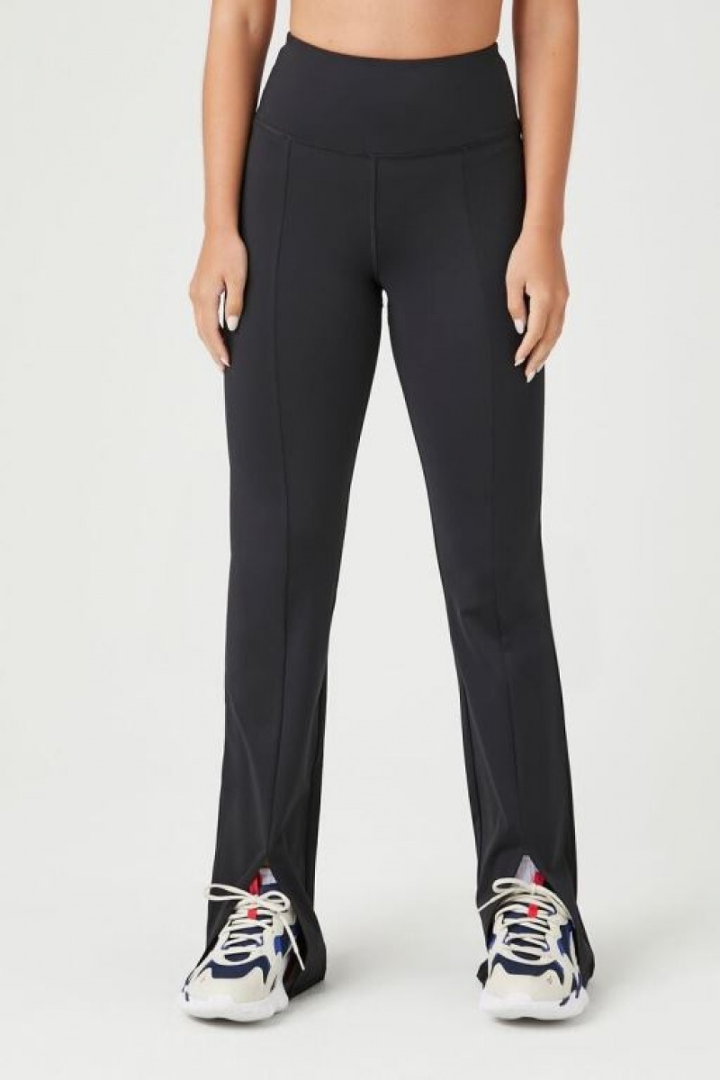 Leggins Forever 21 Active Split Flare Mujer Negras | BX3rThgCuw5