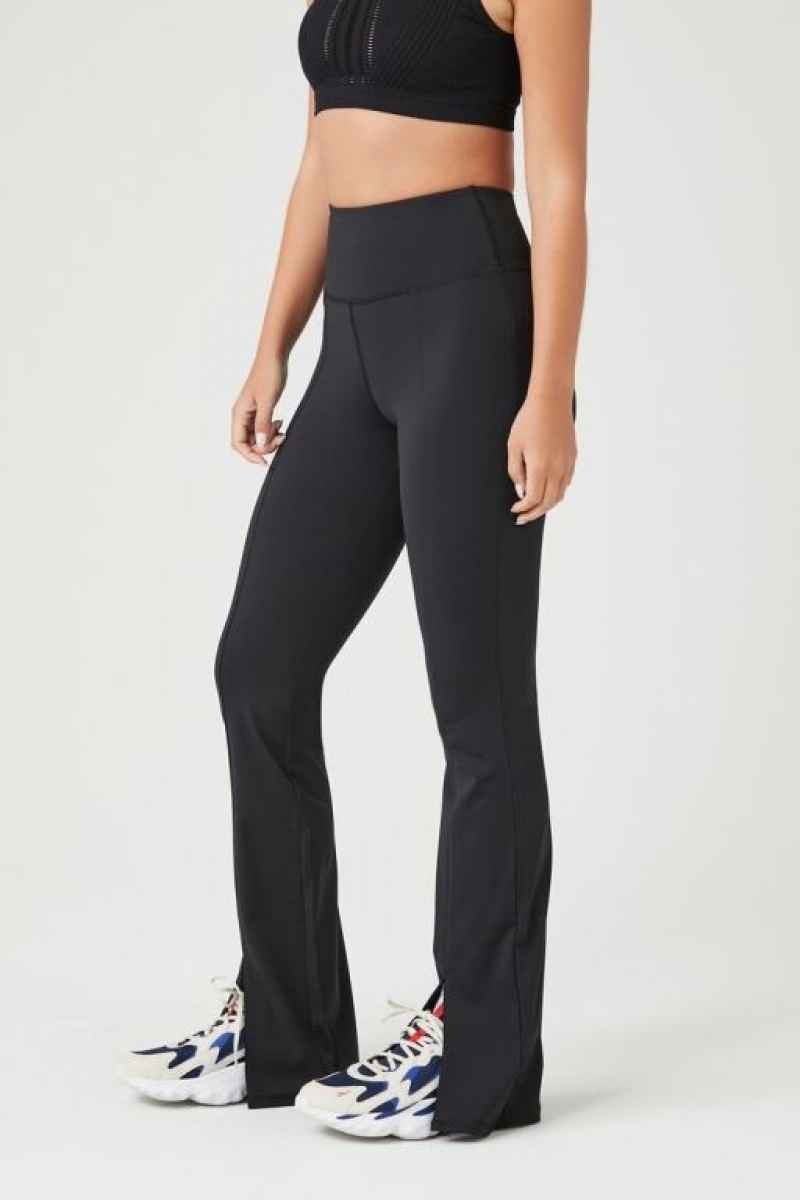 Leggins Forever 21 Active Split Flare Mujer Negras | BX3rThgCuw5