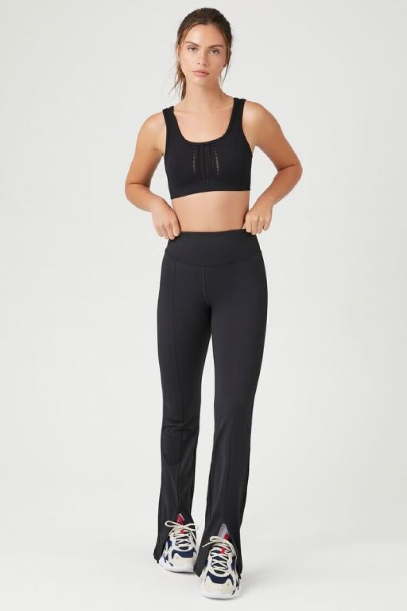 Leggins Forever 21 Active Split Flare Mujer Negras | BX3rThgCuw5