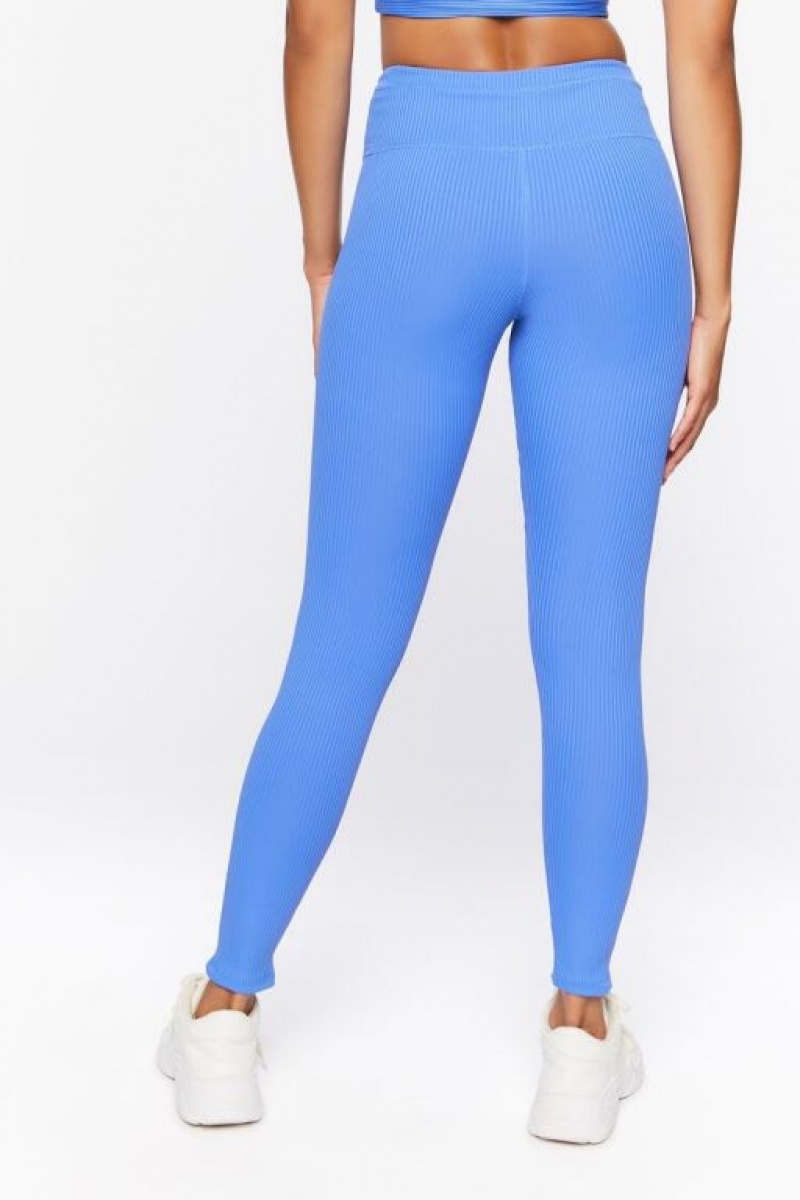 Leggins Forever 21 Active Toggle Drawstring Mujer Azul Real | h3KO3bvnr9X