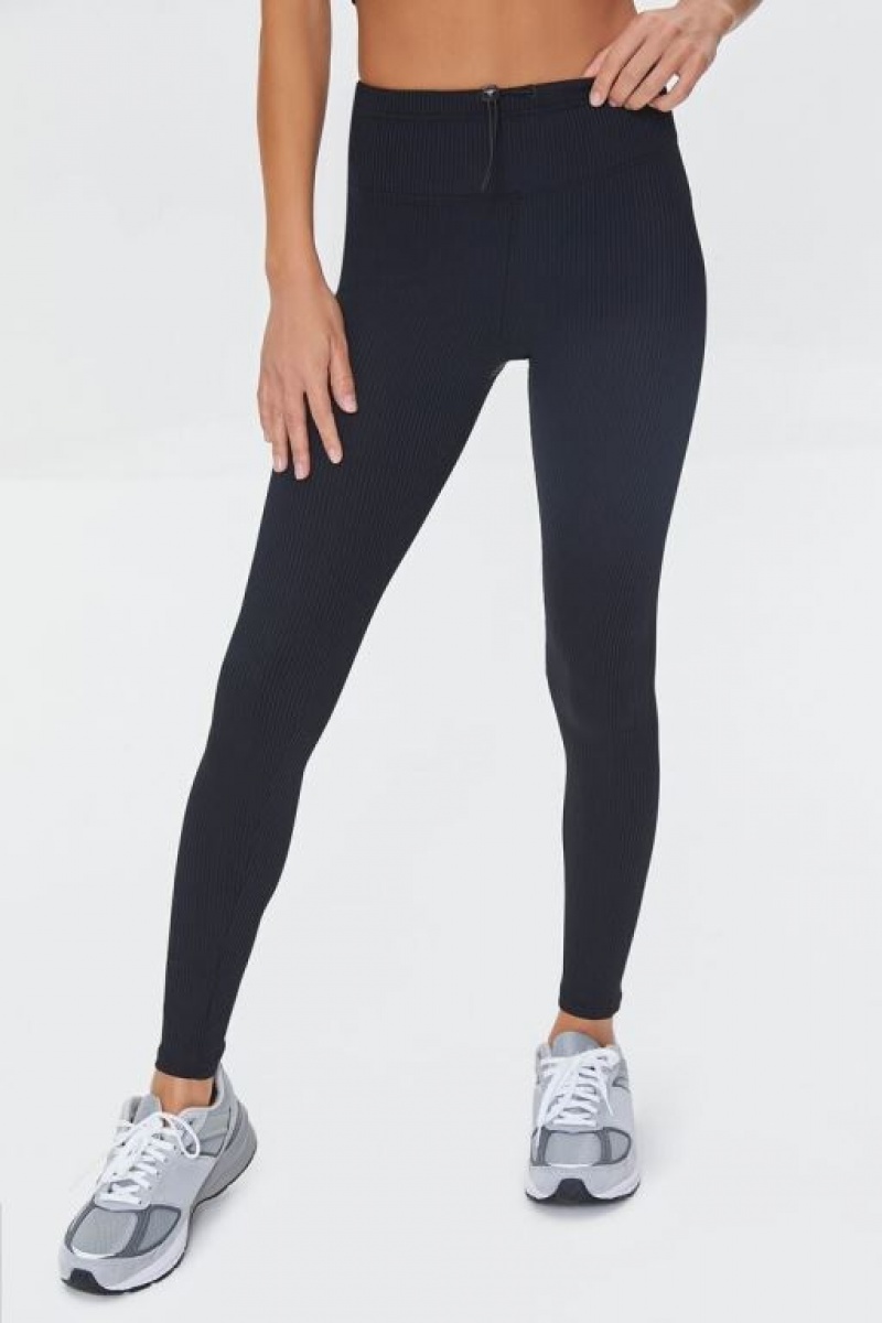 Leggins Forever 21 Active Toggle Drawstring Mujer Negras | PtNWjRkWgSO