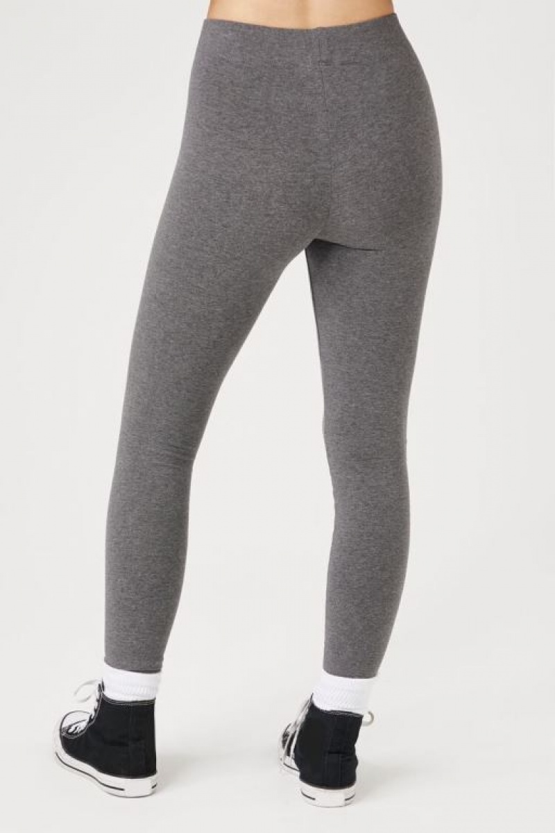 Leggins Forever 21 Basic High Rise Mujer Gris | g4L8qmNXxZs